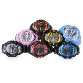 HOSKA HD011B DUAL MOVEMENT CHILDREN SPORT WATCH STOPWATCH CALENDAR ALARM BACKLIGHT 50M WAT