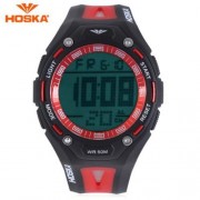 HOSKA H010B CHILDREN SPORT WATCH STOPWATCH ALARM BACKLIGHT WEEK DISPLAY 50M WATER RESISTAN