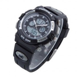 HOSKA HD005S DUAL MOVT CHILDREN SPORT QUARTZ WATCH WATER RESISTANCE CHRONOGRAPH DATE DISPL