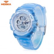 HOSKA HD005S DUAL MOVT CHILDREN SPORT QUARTZ WATCH WATER RESISTANCE CHRONOGRAPH DATE DISPL