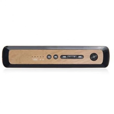PINSHOW GOLDENTIME COWHIDE STRAP PORTABLE BLUETOOTH 4.0 WIRELESS SPEAKER SUPPORT POWER BAN