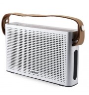PINSHOW GOLDENTIME COWHIDE STRAP PORTABLE BLUETOOTH 4.0 WIRELESS SPEAKER SUPPORT POWER BAN
