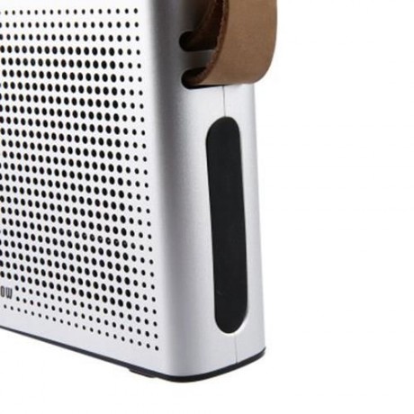 PINSHOW GOLDENTIME COWHIDE STRAP PORTABLE BLUETOOTH 4.0 WIRELESS SPEAKER SUPPORT POWER BAN