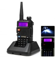 BAOFENG UV-5R VHF / UHF WALKIE TALKIE 128 CHANNEL WITH LED LIGHT (BLACK)
