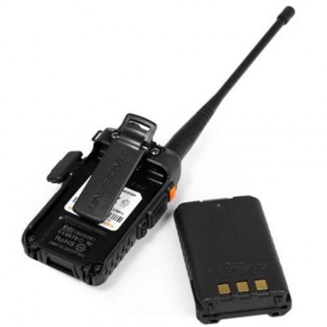 BAOFENG UV-5R VHF / UHF WALKIE TALKIE 128 CHANNEL WITH LED LIGHT (BLACK)