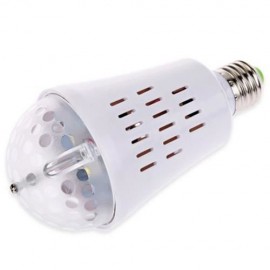 E27 3W RGB LED AUTO ROTATING BULB PARTY LIGHT PROJECTOR LIGHTING (WHITE LIGHT)
