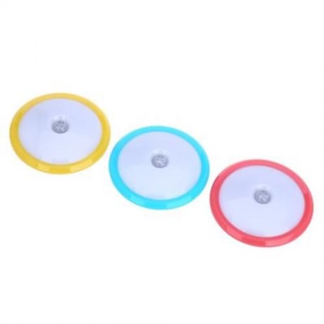 UNIVERSAL LED NIGHTLIGHT 0.5W LIGHT SENSOR HUMAN BODY MOTION LAMP (RED WITH WHITE)