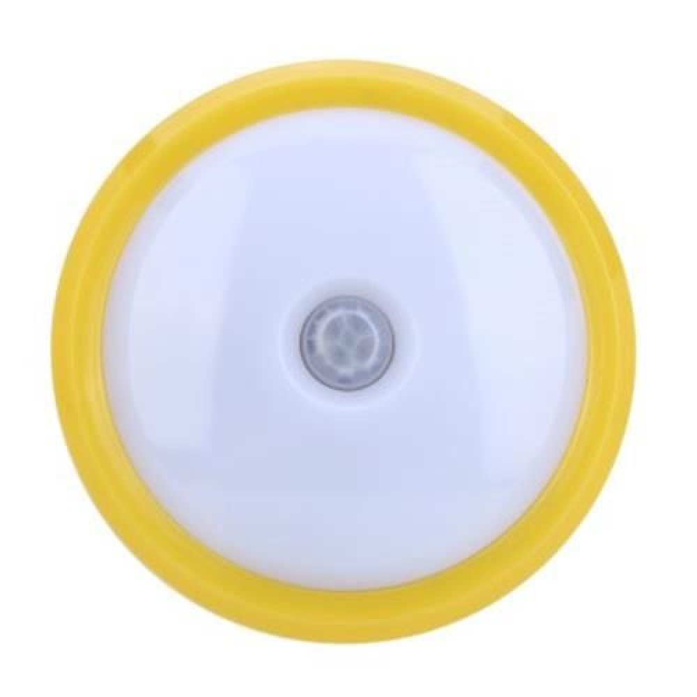 UNIVERSAL LED NIGHTLIGHT 0.5W LIGHT SENSOR HUMAN BODY MOTION LAMP (WHITE AND YELLOW)