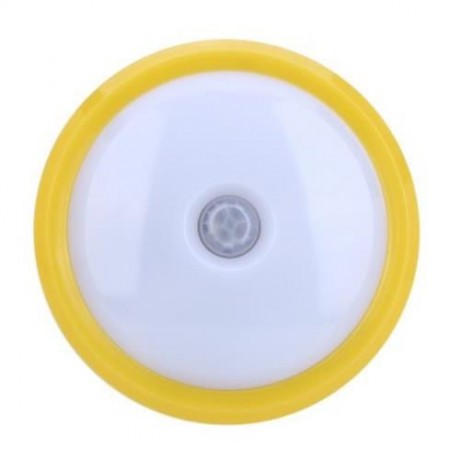 UNIVERSAL LED NIGHTLIGHT 0.5W LIGHT SENSOR HUMAN BODY MOTION LAMP (WHITE AND YELLOW)