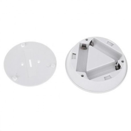 MINI CORDLESS 5 LEDS NIGHT LIGHT ROUND LED DECORATION WALL LAMP (WHITE GREY)