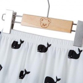 CUTE SHARK PRINTED LESIURE CHILDREN TROUSERS (WHITE)