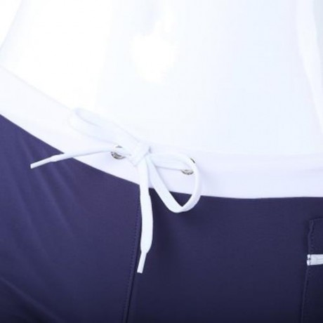 NYLON MALE SKIN COMPRESSION SWIMWEAR SWIM TRUNKS FOR SWIMMING (DEEP BLUE)