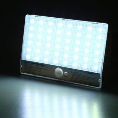 48 LEDS SOLAR POWERED MOTION SENSOR LIGHT FOR STREET (SILVER)