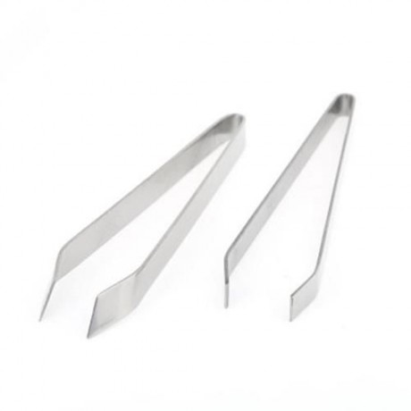HARMLESS FISH BONE TWEEZERS PINCERS CLIP NIP HAIR REMOVAL (SILVER)