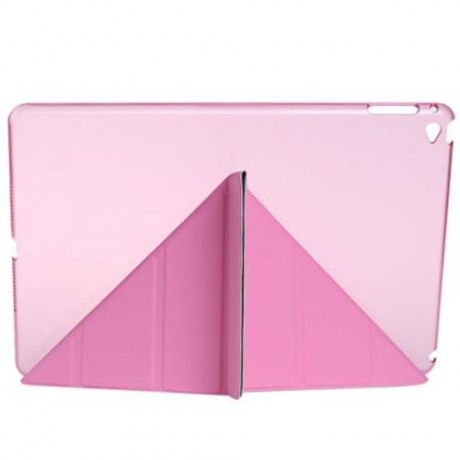 ULTRA SLIM REMOVABLE PU LEATHER PC BACK COVER SMART SLEEP MULTI-FOLDING STAND FOR IPAD AIR