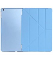 ULTRA SLIM REMOVABLE PU LEATHER PC BACK COVER SMART SLEEP MULTI-FOLDING STAND FOR IPAD AIR