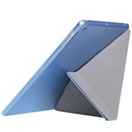 ULTRA SLIM REMOVABLE PU LEATHER PC BACK COVER SMART SLEEP MULTI-FOLDING STAND FOR IPAD AIR
