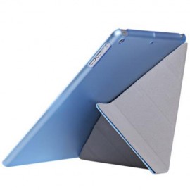 ULTRA SLIM REMOVABLE PU LEATHER PC BACK COVER SMART SLEEP MULTI-FOLDING STAND FOR IPAD AIR