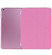ULTRA SLIM REMOVABLE PU LEATHER PC BACK COVER SMART SLEEP MULTI-FOLDING STAND FOR IPAD AIR