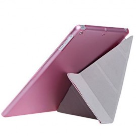 ULTRA SLIM REMOVABLE PU LEATHER PC BACK COVER SMART SLEEP MULTI-FOLDING STAND FOR IPAD AIR