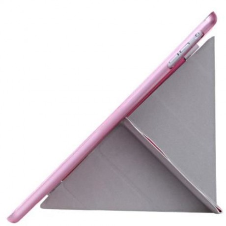 ULTRA SLIM REMOVABLE PU LEATHER PC BACK COVER SMART SLEEP MULTI-FOLDING STAND FOR IPAD AIR