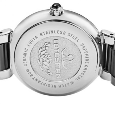 LOTUSMAN DL901TWA WOMEN QUARTZ WATCH WATER RESISTANCE ARTIFICIAL DIAMOND HEART PATTERN DIA