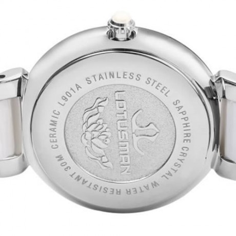 LOTUSMAN DL901TWA WOMEN QUARTZ WATCH WATER RESISTANCE ARTIFICIAL DIAMOND HEART PATTERN DIA