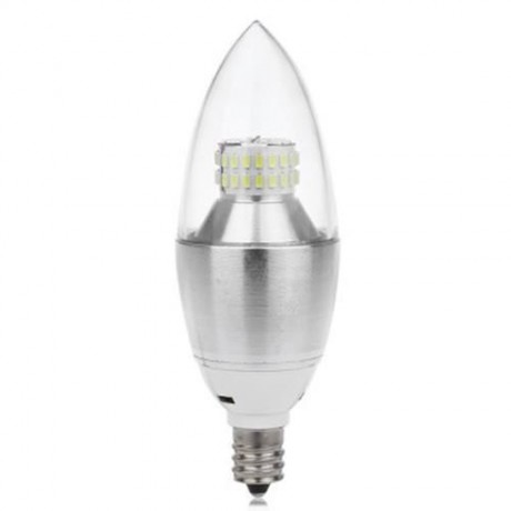 E12 110V 6W SMD 3014 LED CANDLE LIGHT (COOL WHITE LIGHT)