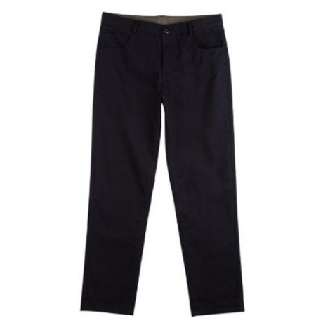 OVERSIZE SOLID COLOR ZIPPER DESIGN MEN CASUAL PANTS (BLACK)