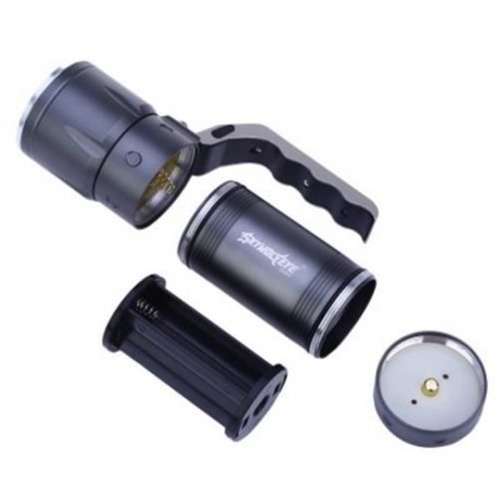 SKYWOLFEYE E3406 CREE XPE LED SEARCHLIGHT 3W 500LM FLASHLIGHT 3-MODE TORCH (BLACK GREY)