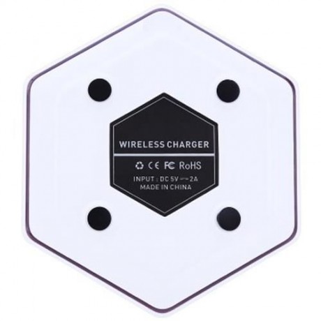 QI WIRELESS QUICK MAGIC DAZZLE HEXAGRAM CHARGING PAD (WHITE)