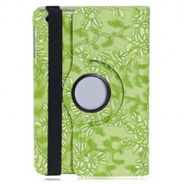 360 DEGREE ROTATING GRAPE GRAIN PATTERN PU LEATHER STAND FLIP FOLIO CASE FOR IPAD MINI 1 /