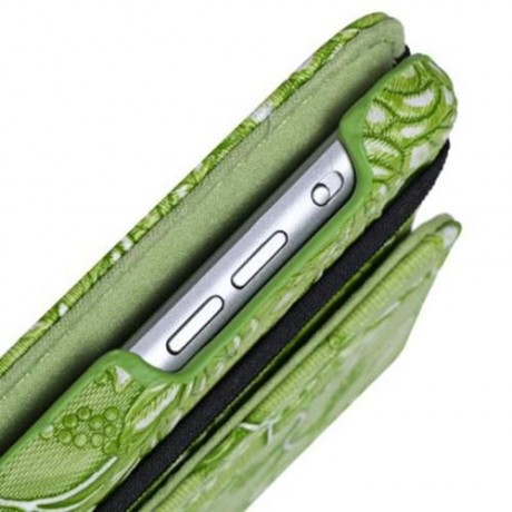 360 DEGREE ROTATING GRAPE GRAIN PATTERN PU LEATHER STAND FLIP FOLIO CASE FOR IPAD MINI 1 /