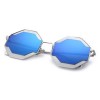 COLOR COATED POLYGON FRAME CHARACTER LADIES SUNGLASSES (#5)