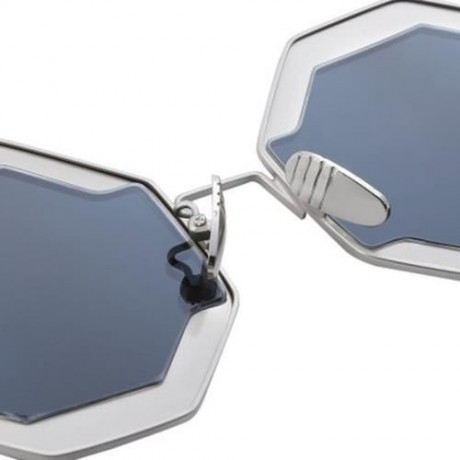 COLOR COATED POLYGON FRAME CHARACTER LADIES SUNGLASSES (#6)