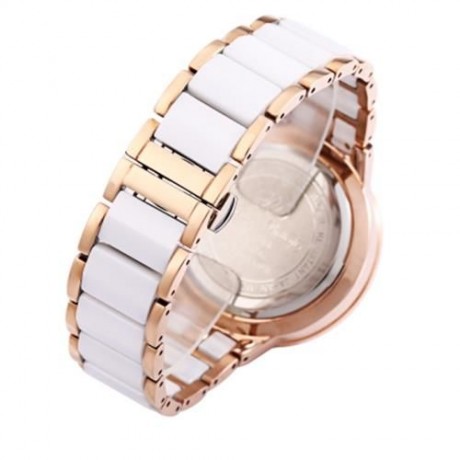 PRINCESS BUTTERFLY HL593 WOMEN QUARTZ WATCH REVOLVING ARTIFICIAL RHINESTONE LEOPARD DIAL C
