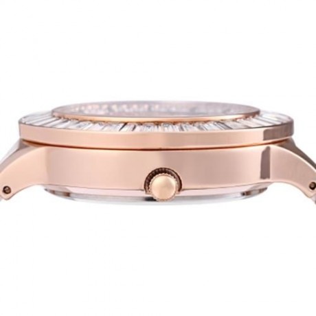 PRINCESS BUTTERFLY HL593 WOMEN QUARTZ WATCH REVOLVING ARTIFICIAL RHINESTONE LEOPARD DIAL C