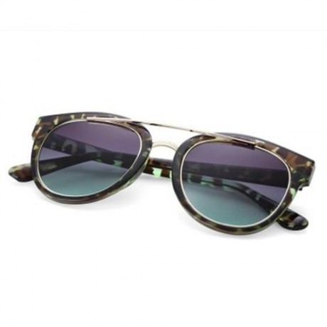 VINTAGE LADIES ROUND FRAME GRADIENT SUNGLASSES (#3)