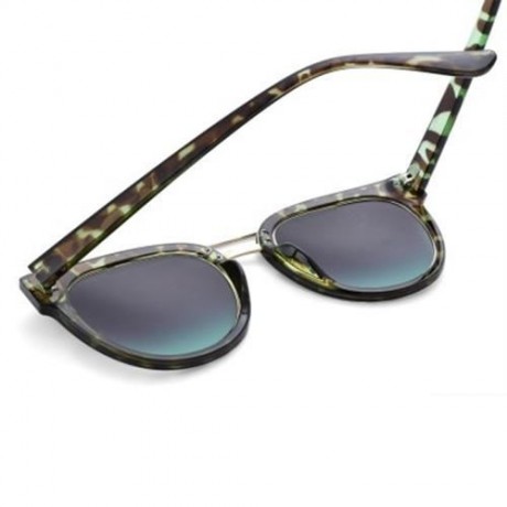 VINTAGE LADIES ROUND FRAME GRADIENT SUNGLASSES (#3)