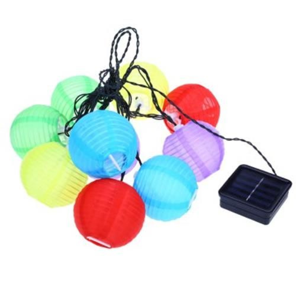 MULTI COLOR MINI NYLON LED STRING PATIO LIGHTS (COLORFUL)