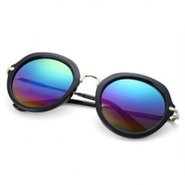 STYLISH LADIES ROUND FRAME GRADIENT SUNGLASSES (#4)