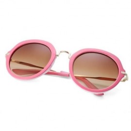 STYLISH LADIES ROUND FRAME GRADIENT SUNGLASSES (#6)