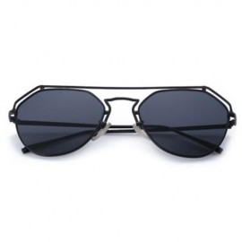 HOLLOW COLOR COATED IRREGULAR FRAME WOMEN SUNGLASSES (#1)