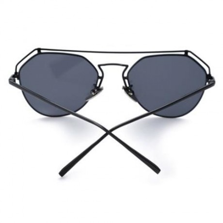 HOLLOW COLOR COATED IRREGULAR FRAME WOMEN SUNGLASSES (#1)