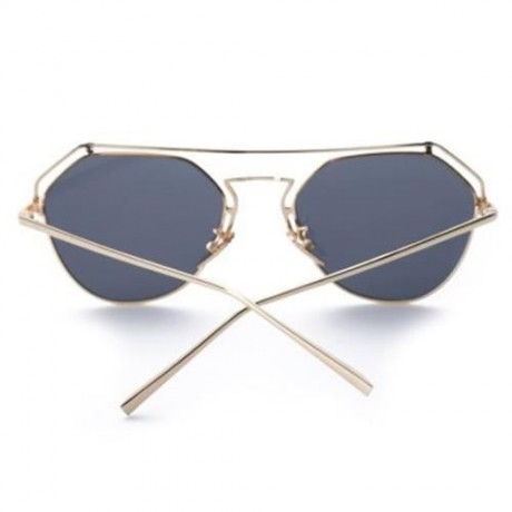 HOLLOW COLOR COATED IRREGULAR FRAME WOMEN SUNGLASSES (#3)