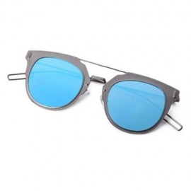STYLISH COLOR COATED ROUND SIMPLE DESIGN WOMEN SUNGLASSES UV400 (#6)