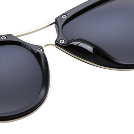 CASUAL OVERSIZE COLOR COATED METAL FRAME UNISEX SUNGLASSES (#2)