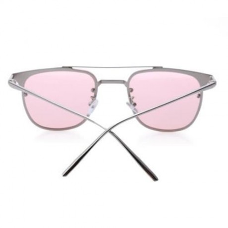 SWEET LADIES JELLY COLOR SQUARE METAL FRAME LEG SLIMMING SUNGLASSES (#2)