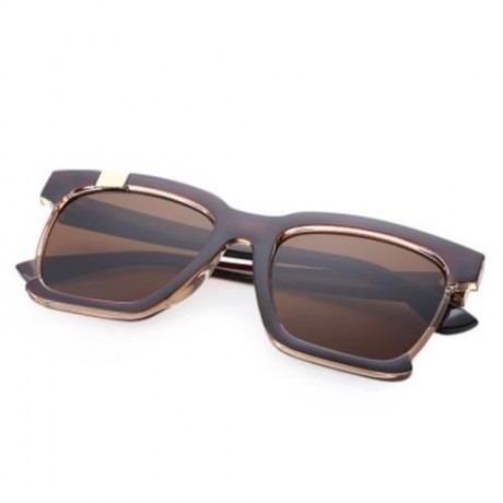 STYLISH LADIES SQUARE FRAME COLOR COATED SUNGLASSES (#2)