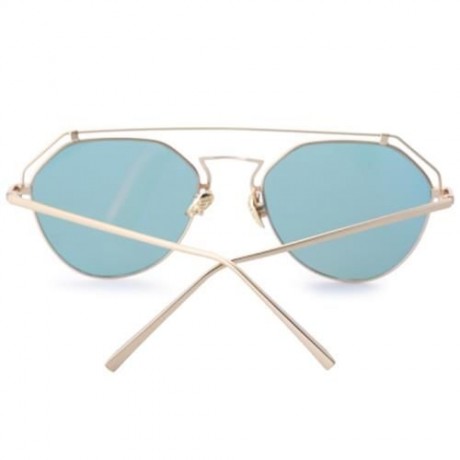 STYLISH UNISEX COLOR COATED HOLLOW IRREGULAR SUNGLASSES (#1)
